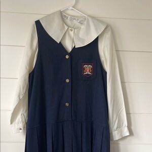 Chaus Navy and White ladies dress